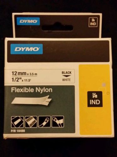 Dymo 18488 Label, Rhino, White 1/2&#034;x11.5&#039;