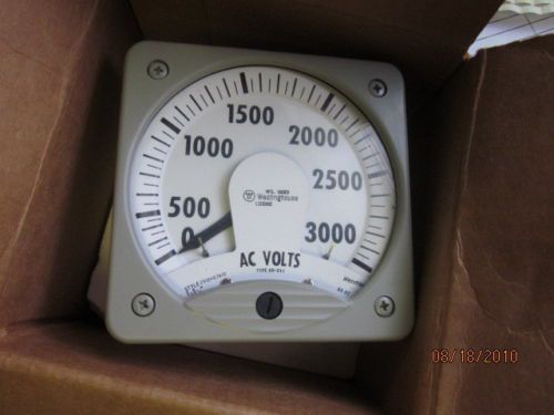 Westinghouse AC voltmeter type KA-241 3000 volts 60 Her