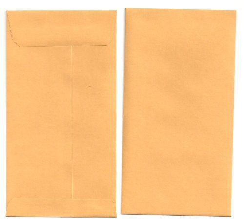 NEW 50 #7 Kraft Coin Envelopes -- 3 1/2 X 6 1/2 Inches