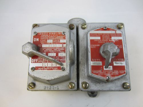 VINTAGE CROUSE HINDS EXPLOSION PROOF LIGHT SWITCH