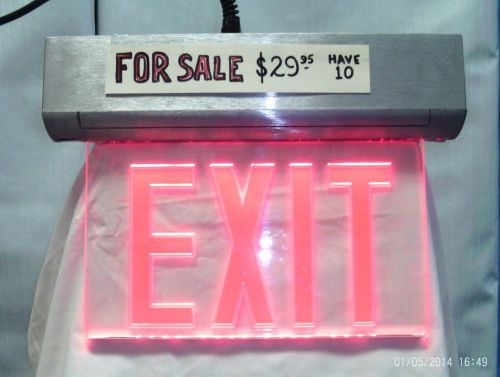 LED ELECTRIC . &#034;EXIT&#034;  SIGN. BATTERY BACK UP