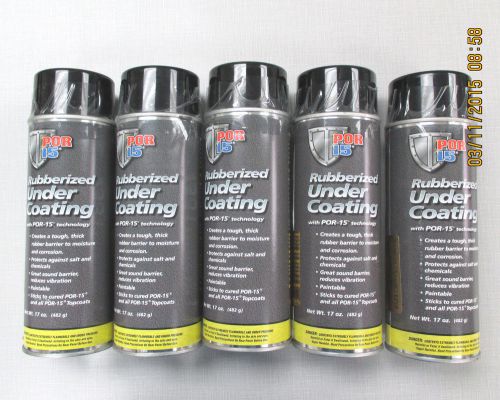 WOW POR-15 Sale! Black Spray Undercoating -5- 17 oz POR-15 Undercoat Spray Cans