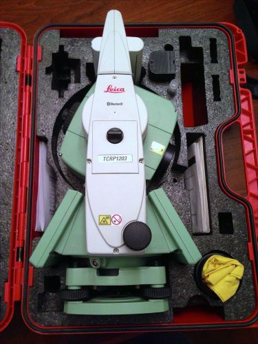 Leica tcrp1203 3&#034; r300 robotic total station for sale