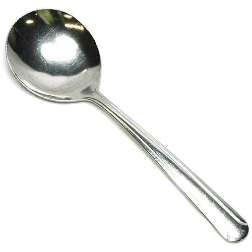 Dominion bouillon spoon 1 dozen count stainless steel silverware flatware for sale