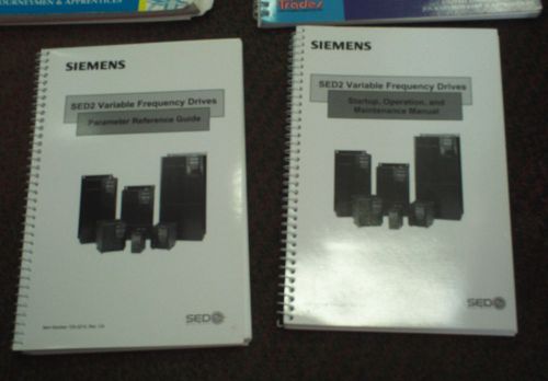 2 SIEMENS SED2 Variable Frequency Drive MANUALS startup &amp; parameters HVAC