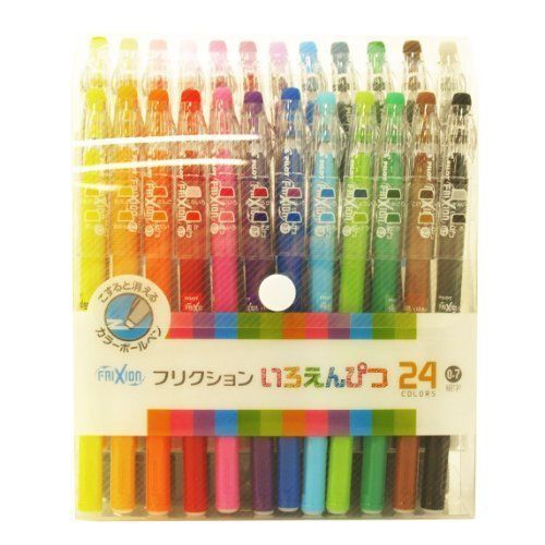 PILOT Friction Erasable pencil 0.7mm Gel Ink X 24 color set LFP-312FN-24C Japan
