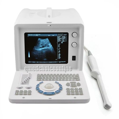 CE FDA Full Digital Portable Ultrasound Scanner+Transvaginal Probe +3D Software