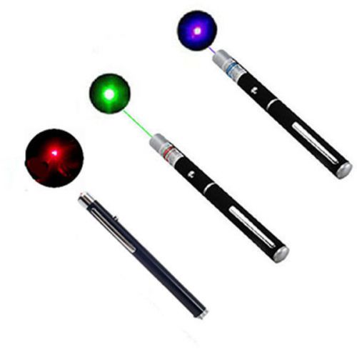 3x high power 5mw green + blue voilet + red lazer ray laser pointer pen for sale