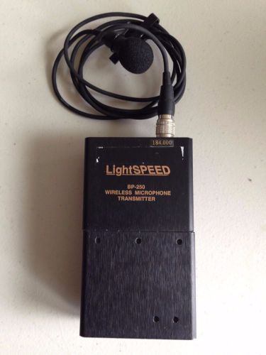 Lightspeed wireless microphone transmitter bp-250 181.0053 mhz - used for sale
