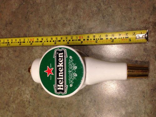 used heineken ceramic beer tap handle