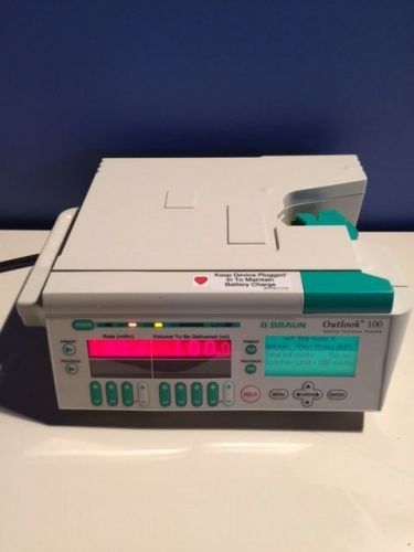 B Braun Outlook 100 Safety Infusion System IV Pump 620-100**WARRANTY**
