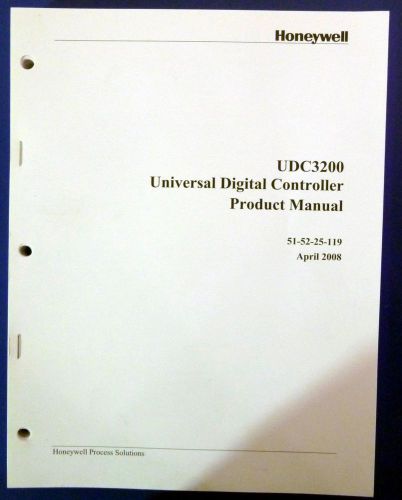 HONEYWELL UDC3200 UNIVERSAL DIGITAL CONTROLLER PRODUCT MANUAL