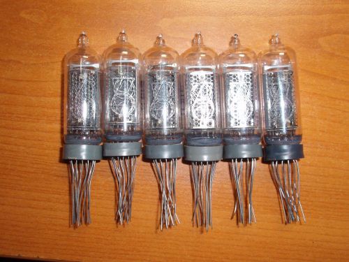 6pcs x IN-14 Russian Large Side View Nixie Tubes for Clock Same Date NOS Tested