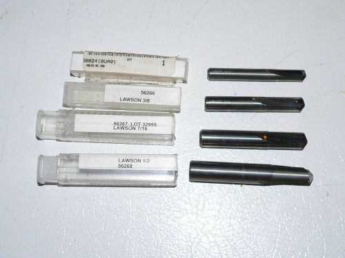 Lawson Solid Carbide Die Drills 4 Sizes