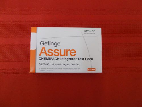 Box of 39 getinge assure chemipack integrator test pack for sale
