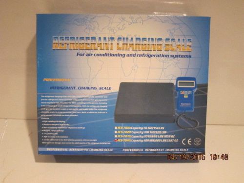 Rcs7040 refrigeration charging scale w/capacity=220 lbs(100kgs)new in box ,f/shp for sale