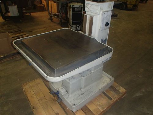 Machine Tool Base Drill Mill 26&#034; x 25&#034; Steel Layout Table w/ 16&#034; Vertical Slide