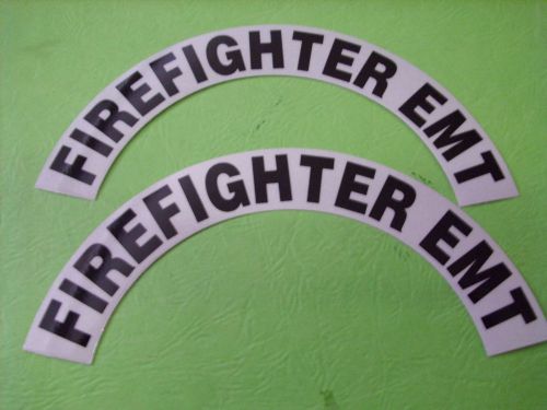 CRESCENTS  PAIR FIREFIGHTER EMT FOR FIRE HELMET OR HARDHATS