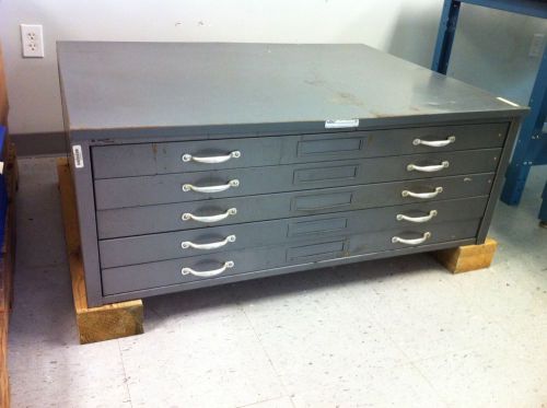 Hamilton BLUEPRINT FILES FLAT FILE CABINET  5 Drawer