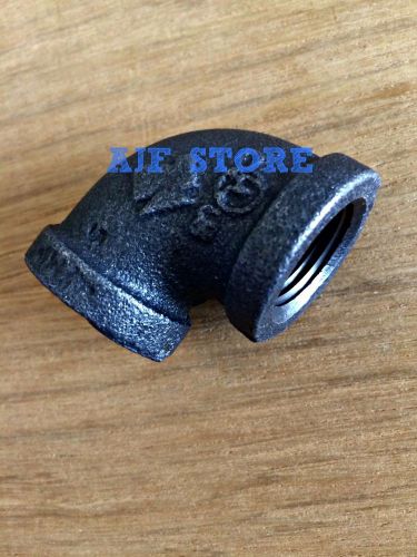 (35) 1/2&#034; Black Malleable 90 Black Malleable Pipe Elbow iron 1/2 gas pipes 90°
