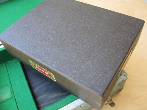 RAHN granite surface plate 12 X 9 X 3 with hard case.