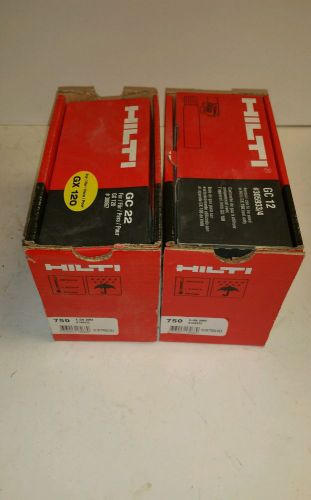 2 750x HILTI Gas Nail Cartridges X-GHP 20 MX (3/4&#034;) -- FREE SHIPPING!!!