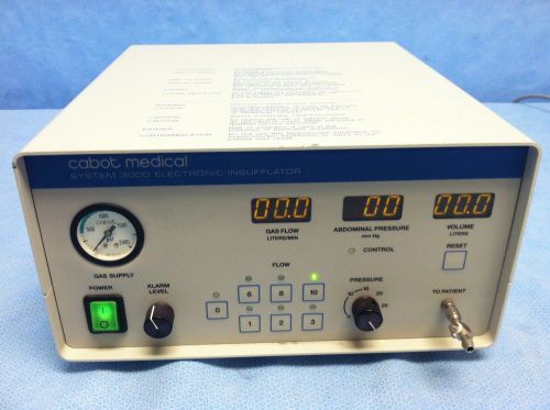 Acmi Circon Cabot Medical System 3000 Insufflator surgical gas liter console