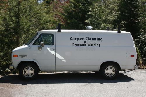 Carpet cleaning business chevy van