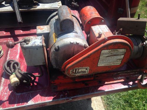 Thern electric winch,baldor motor,1000 lb,mounting bracket,110 volt 473a 3/4b for sale