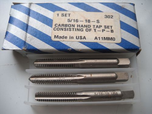 CHAMPION 5/16-18 CARBON HAND TAP SET A11MM0 LEADER / PLUG / BOTTOM NEW IN BOX
