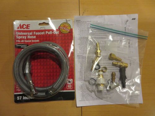 Ace 57&#034; Universal Faucet Pull-Out Spray Hose w/ Quick Connect Adapter - 4385076