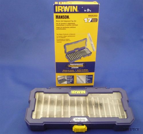Brand New Irwin Hanson 17 Piece METRIC Tap Set Performance Threading 4935353