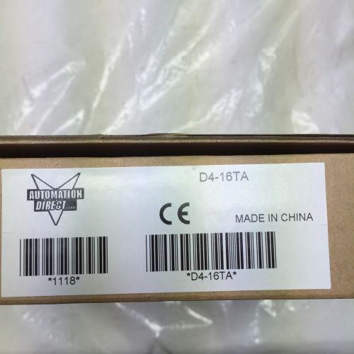 NEW AUTOMATION DIRECT D4-16TA OUTPUT MODULE SEALED