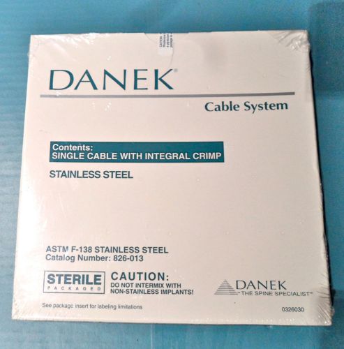 Sealed Sterile Danek Cable System –Single Cable with Integral Clamp  826-013