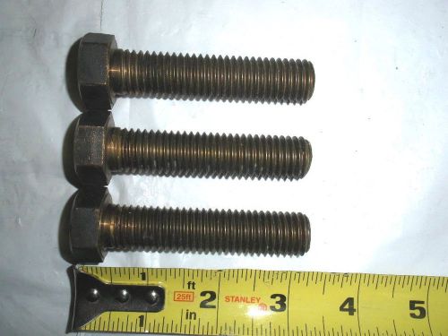 3 (three) 655-s silicon bronze 2 3/4&#034; tap bolt 5/8-11 15/16 head for sale