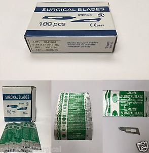 Scalpel blades  15  medical,surgical,dental,1000 per/cart,carb-steel,510k fda for sale