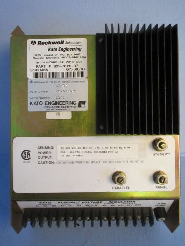 Rockwell automation/kato engineering kcr-760/821-76181-07 reliance/allen-bradley for sale