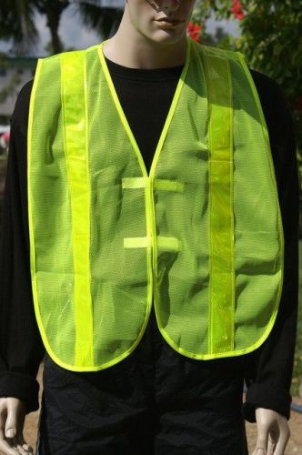 New safety reflective vest traffic-sports construction one size fits most for sale