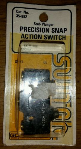 35-892 STUB PLUNGER PRECISION SNAP ACTION SWITCH