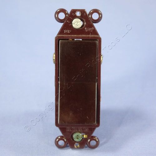 Eagle brown residential decorator rocker wall light switch 3-way 15a bulk 6303b for sale