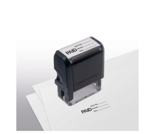 Self-Inking Paid Stamp with Lines