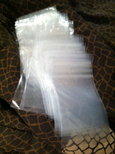 Clear Storage Ziplock Bags - 84 Never Used- 4 x 3