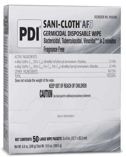 Pdi Sani-Cloth® Af3 Germicidal Disposable Wipe H59200