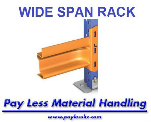 Rack Wide span light Duty Industrial Warehouse Shelving 96&#034;X3&#034; 1500LB CAPACITY