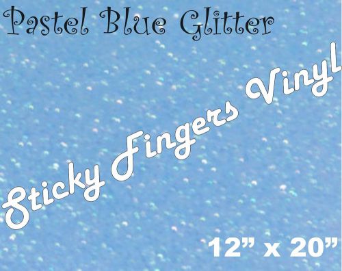 SISER EasyWeed ICE PASTEL BLUE GLITTER Heat Transfer Vinyl 12&#034; X 20&#034; Iron on