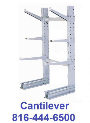 cantilever upright 12&#039; tower single sided lumber shelving all sizes NEW