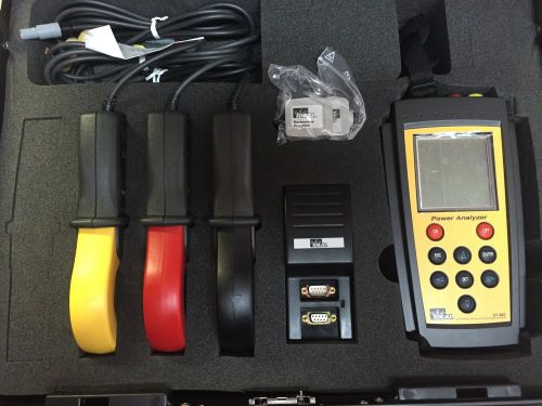 IDEAL 61-805 POWER ANALYZER WITH (3) CPR-1000 CLAMPS AND ACCESSORIES