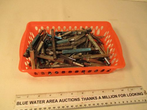 (92) plug gages, gage, machinist inspection, go, no go, up to .750&#034;, w/ handles for sale