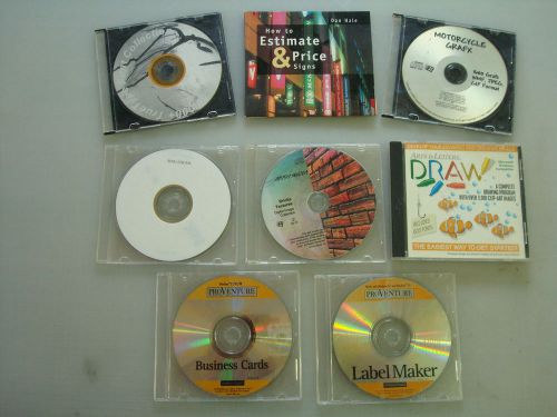 Sign and Graphic software and art package 8 disc total