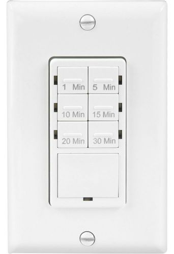 Enerlites HET06A 1-5-10-15-20-30 Minutes 1/4HP In-Wall Countdown Timer Switch